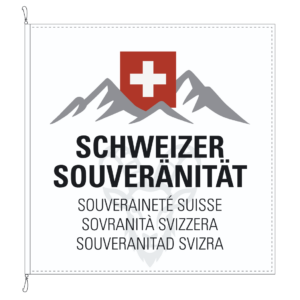 Drapeau Souveraineté Suisse – Édition Bouquetin Allemand