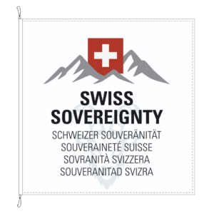 Drapeau Souveraineté Suisse – Édition Bouquetin Anglais
