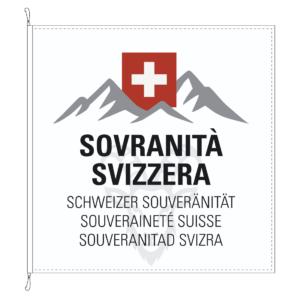 Drapeau Souveraineté Suisse – Édition Bouquetin Italien
