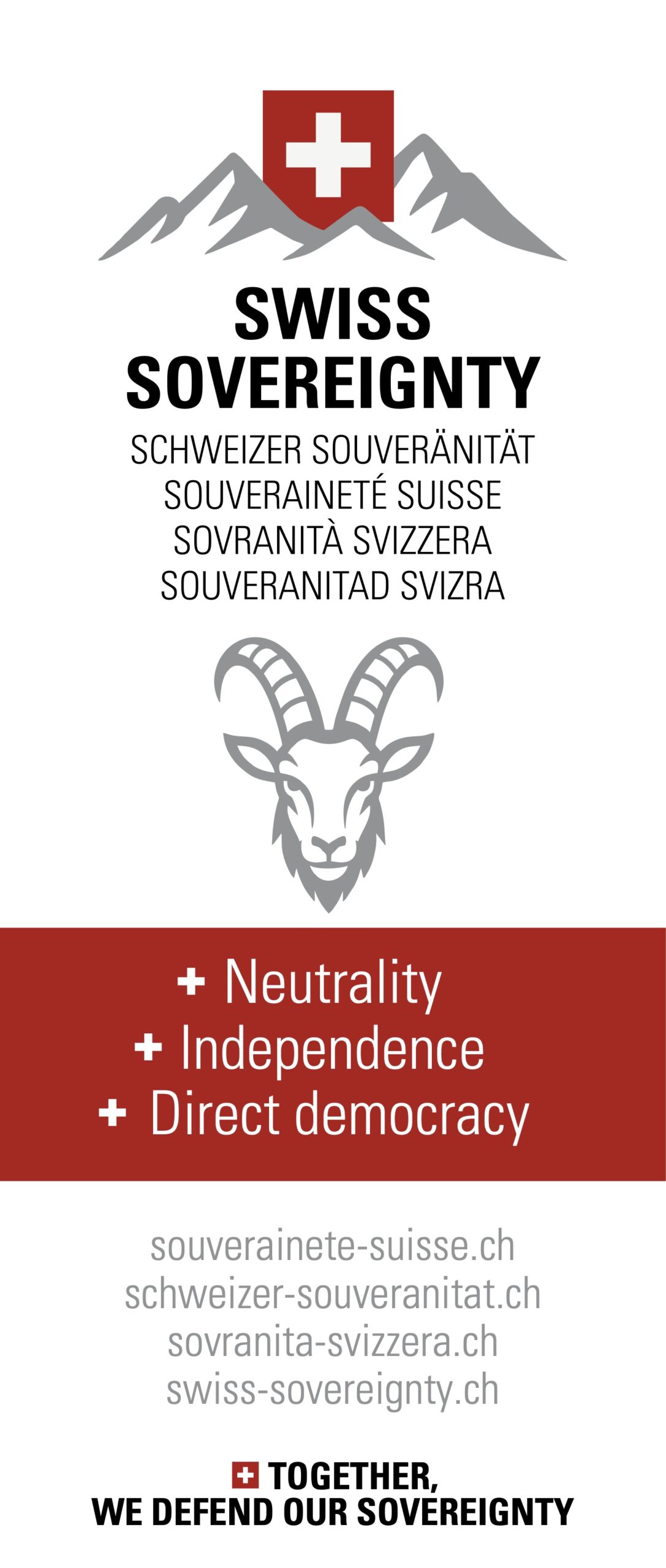 Roll-up Souveraineté Suisse (Anglais)