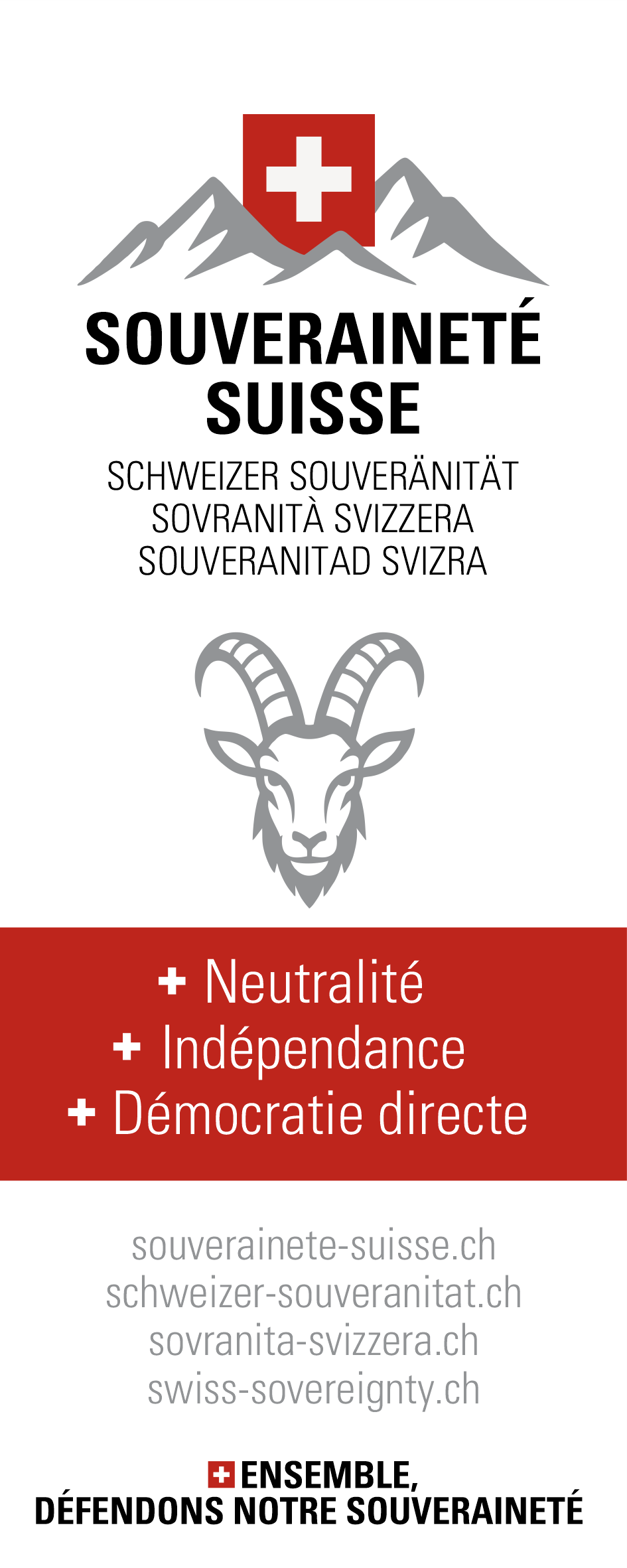 Roll-up Souveraineté Suisse (Français)